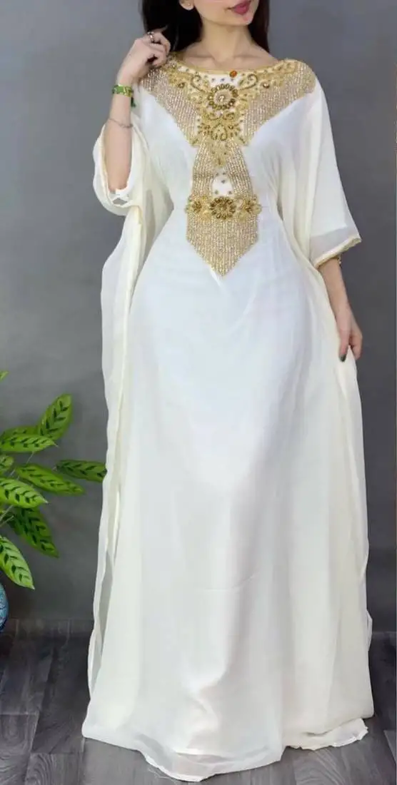 Sale luxury dress moroccan dubai kaftan wedding bridesmaid african abaya gown women dress 079