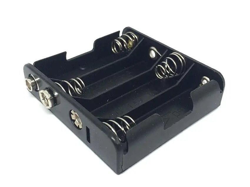 FoxPro Plastic Battery Holder Holds 4 AA