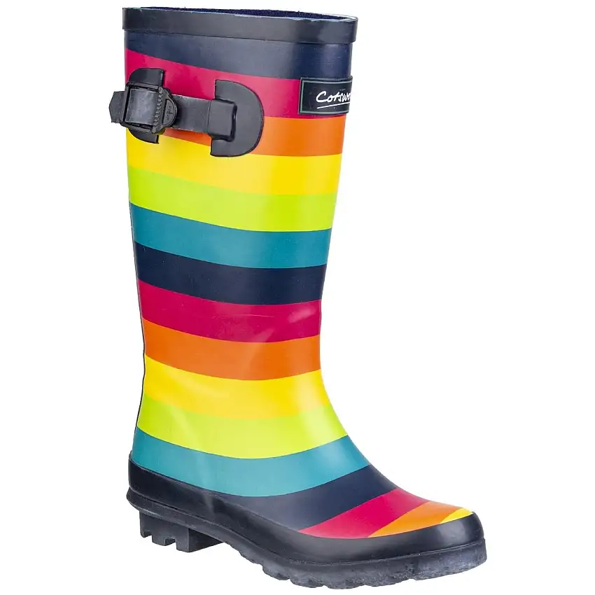 Cotswold Rainbow Wellington Boot Multicoloured