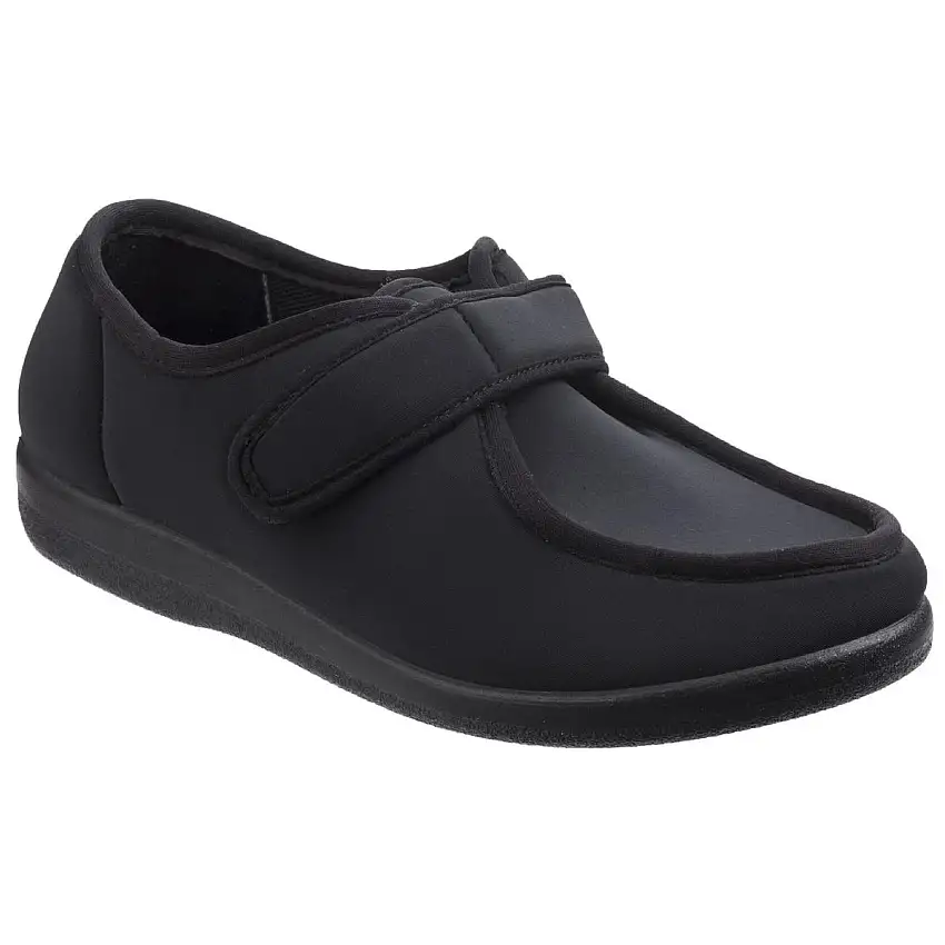 GBS Med Northwick Touch Fastening Slipper Black