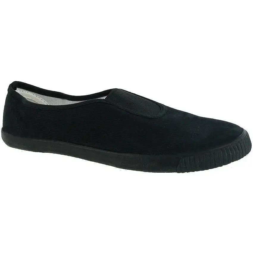 Group Five Boxed Gusset Plimsolls Black