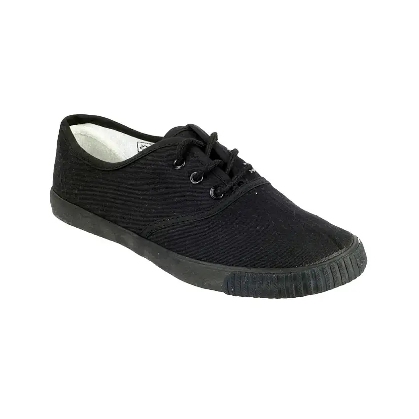 Mirak Plimsolls Lace Up Black