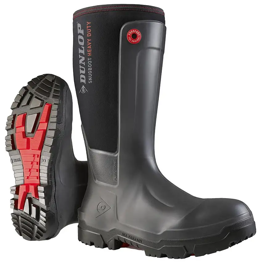 Dunlop Snugboot Heavy Duty Full Safety Wellington Charcoal