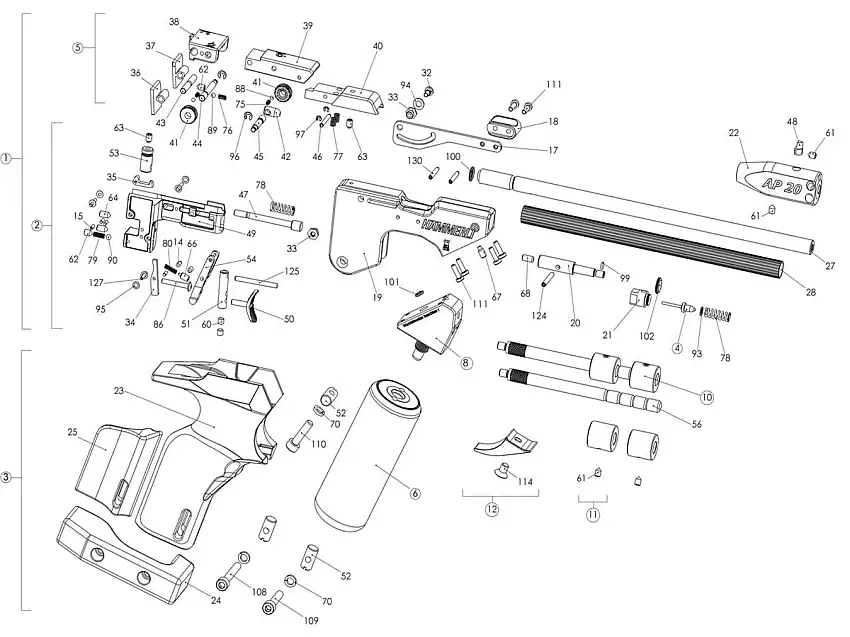 Bisley Barrel Weight Assembly for AP20