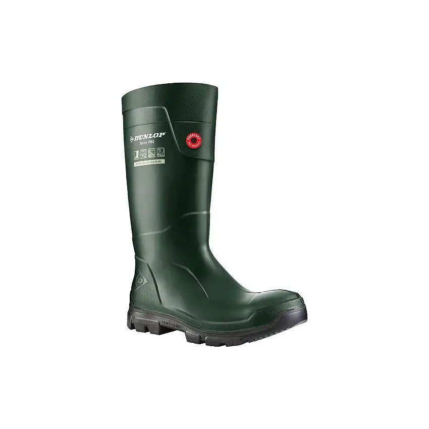 Dunlop TerraPro Full Safety Wellington Green