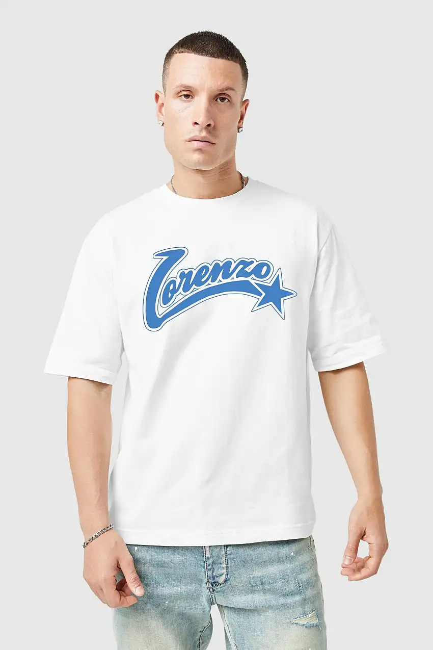 All Star Tee - White/Blue