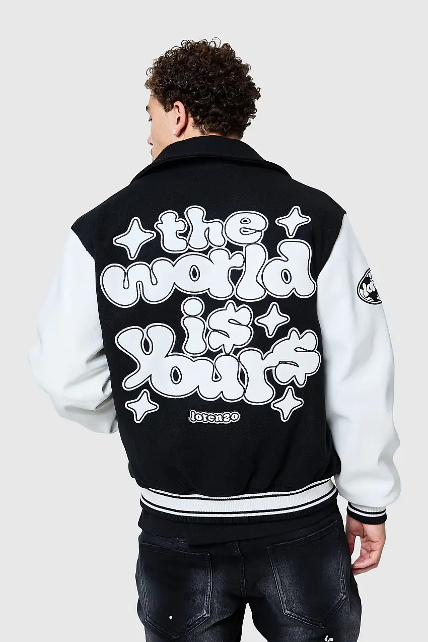 World Is Yours Varsity - Black/Off White