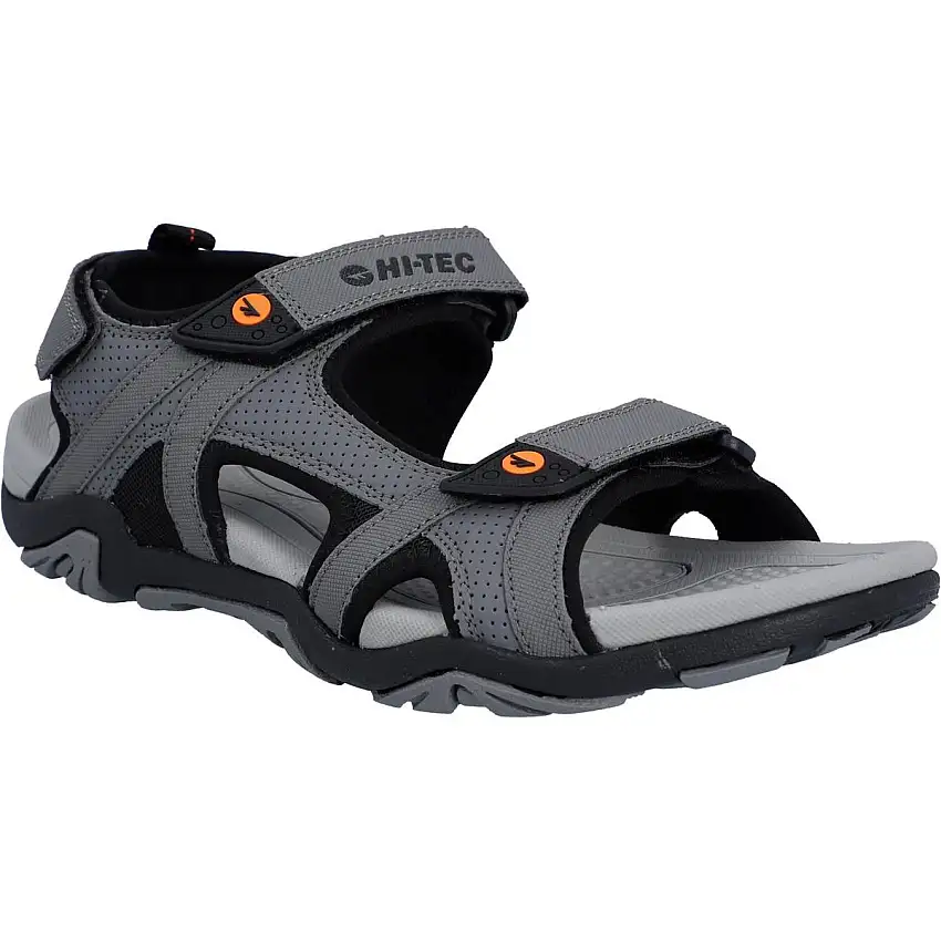 Hi-Tec Crater Sandal Steel Grey/Black/Orange