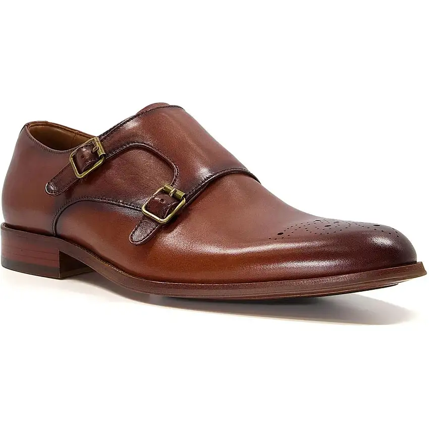 Dune Shai Monk Shoes Tan