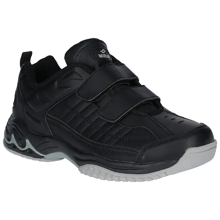 Mirak Contender Touch Fastening Trainer Black