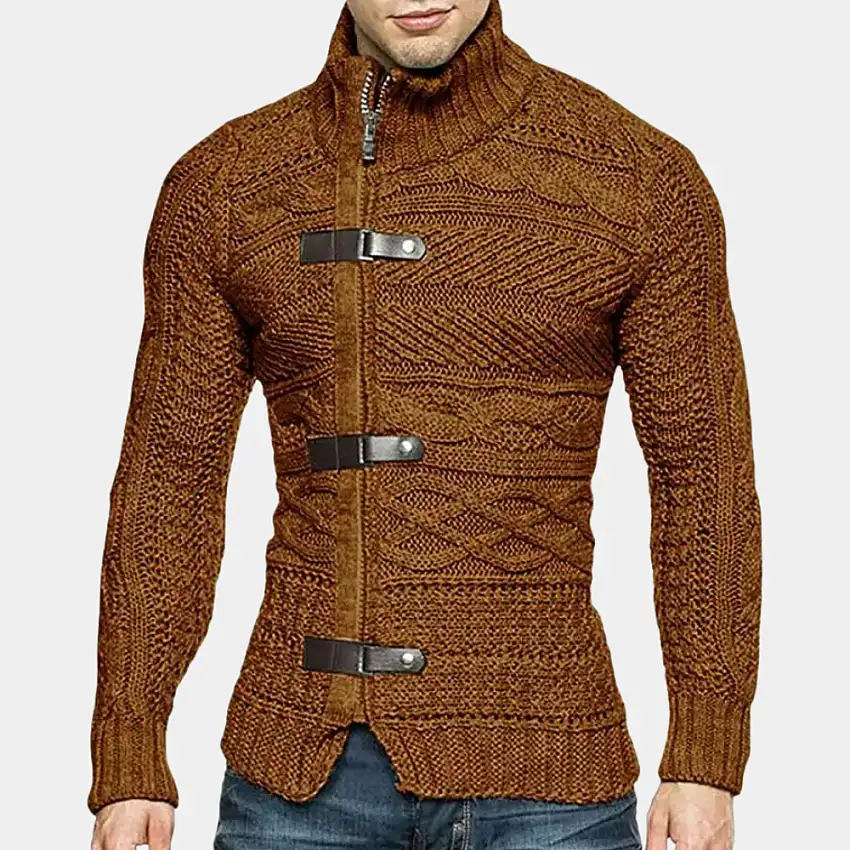 Andrew | Men's Elegant Zipper Cardigan Sweater