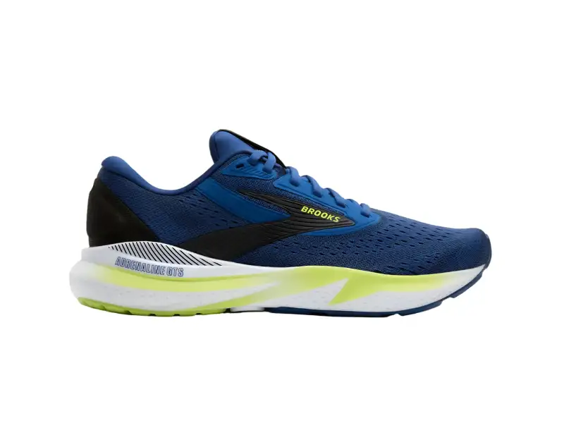 Brooks Adrenaline GTS 24 Mens Running Shoe (Navy Peony/Black/Acid Lime)