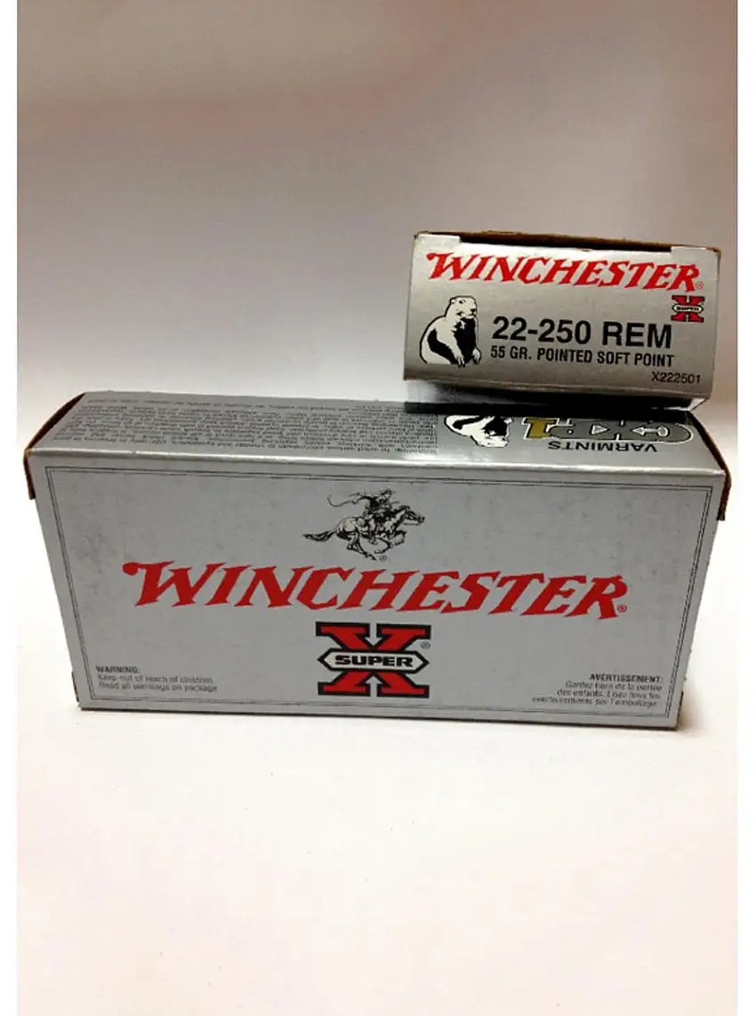Winchester 22/250 Super X (Power Point) 55g SP 20pk