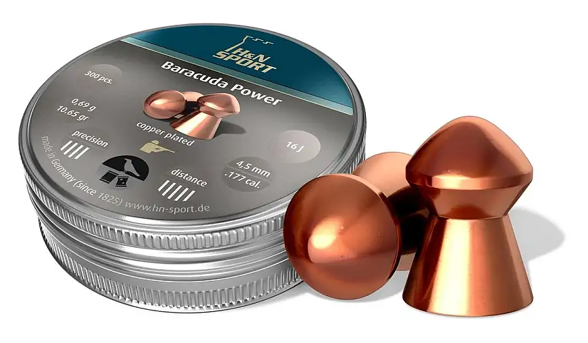 Bisley H&N Baracuda Power .177 Pellets Tin of 300