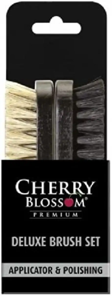 Cherry Blossom Deluxe Twin Shoe Brush