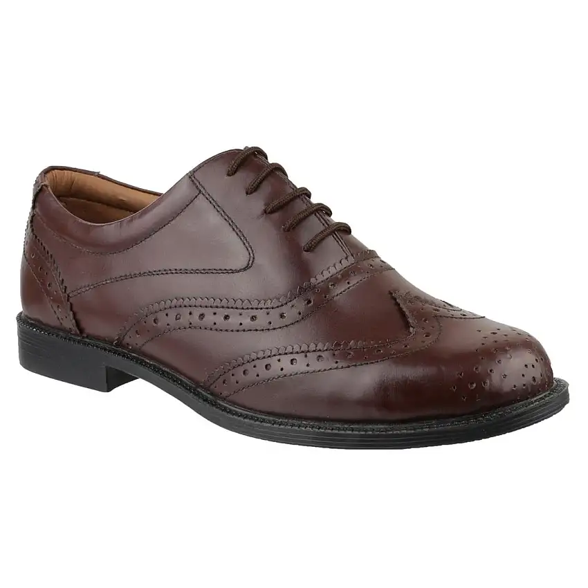 Amblers Liverpool Oxford Brogue Brown