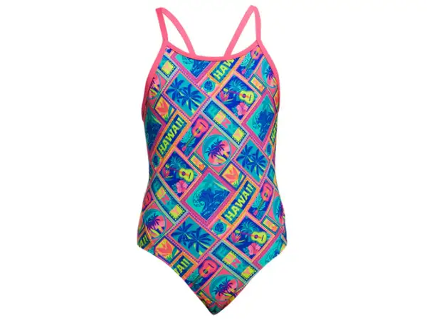 Funkita Diamond Back Girls One Piece Swimsuit (Coco Canel)