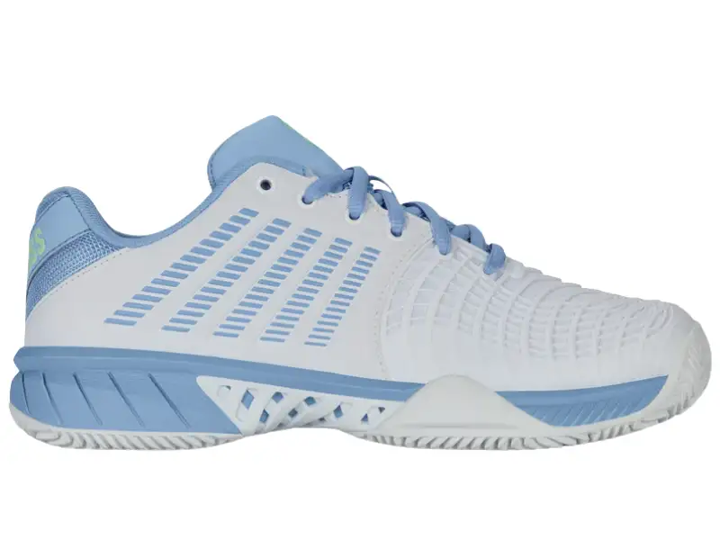 K-Swiss Express Light 3 HB Ladies Tennis Shoe (White/Dutch Canal)
