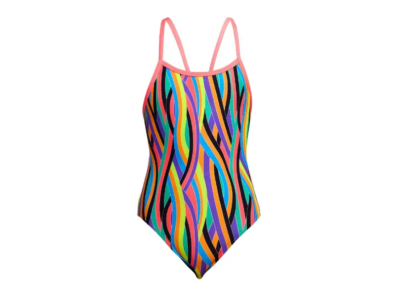 Funkita Single Strap Girls One Piece Swimsuit (Curl Curl)