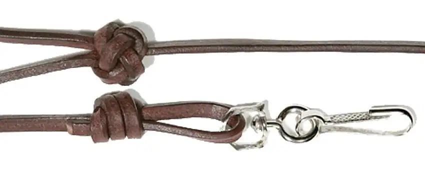 Bisley Bootlace Leather Lanyard - Dark Tan