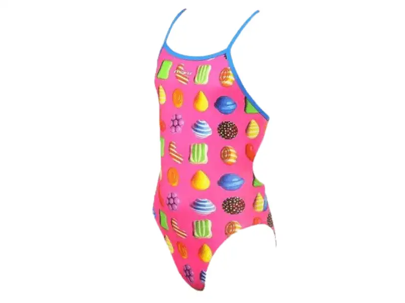 Maru Candy Pacer Aero Girls Swimsuit (Pink)