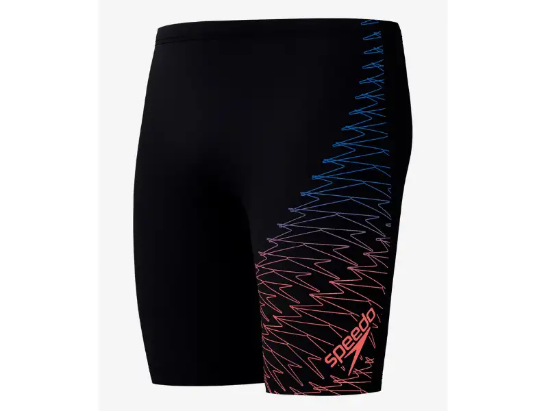 Speedo Medley Logo Mens Jammer (Black/Red)