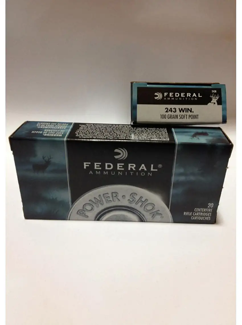 Federal  .243 Win 80GR  Power Shok ( SP) 20pk