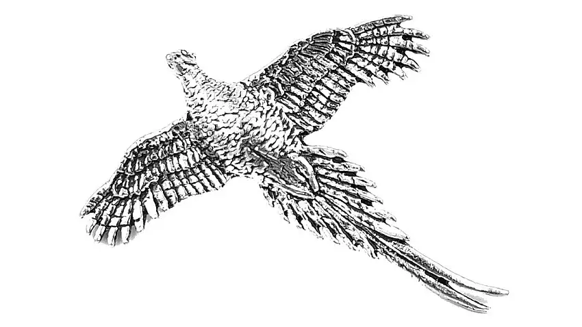 Bisley Pewter Pin No.9 High Pheasant