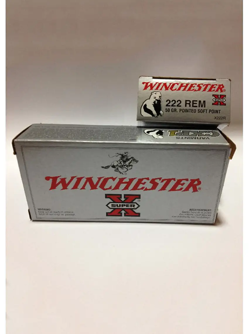 Winchester .222 Rem Power Point 50gr SP 20pk X222R