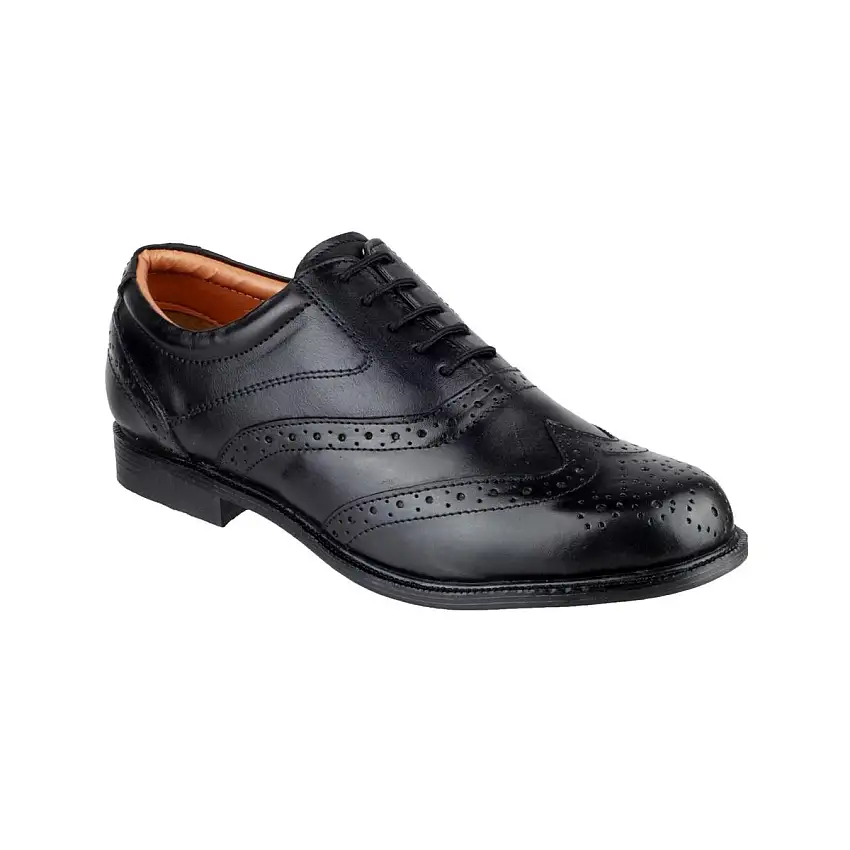 Amblers Liverpool Oxford Brogue Black