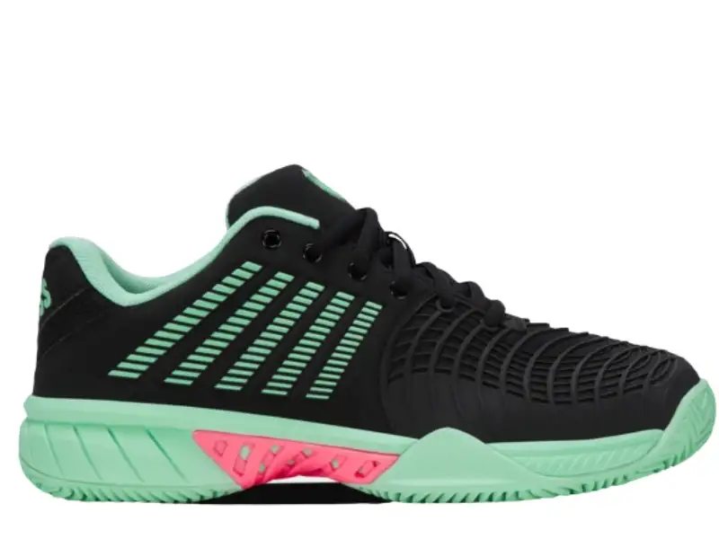 K-Swiss Express Light 3 Clay Ladies Tennis Shoe (BLACK/MINT)