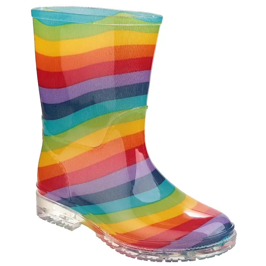 Cotswold PVC Jnr Wellington Rainbow