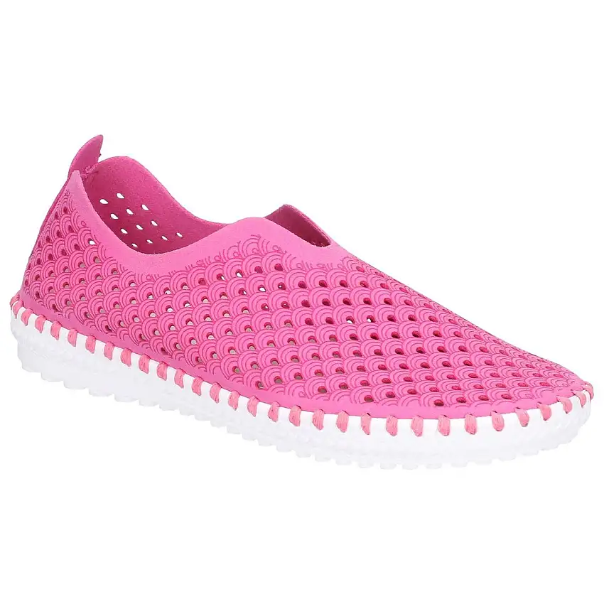 Divaz Onyx Slip On Summer Shoe Fuchsia
