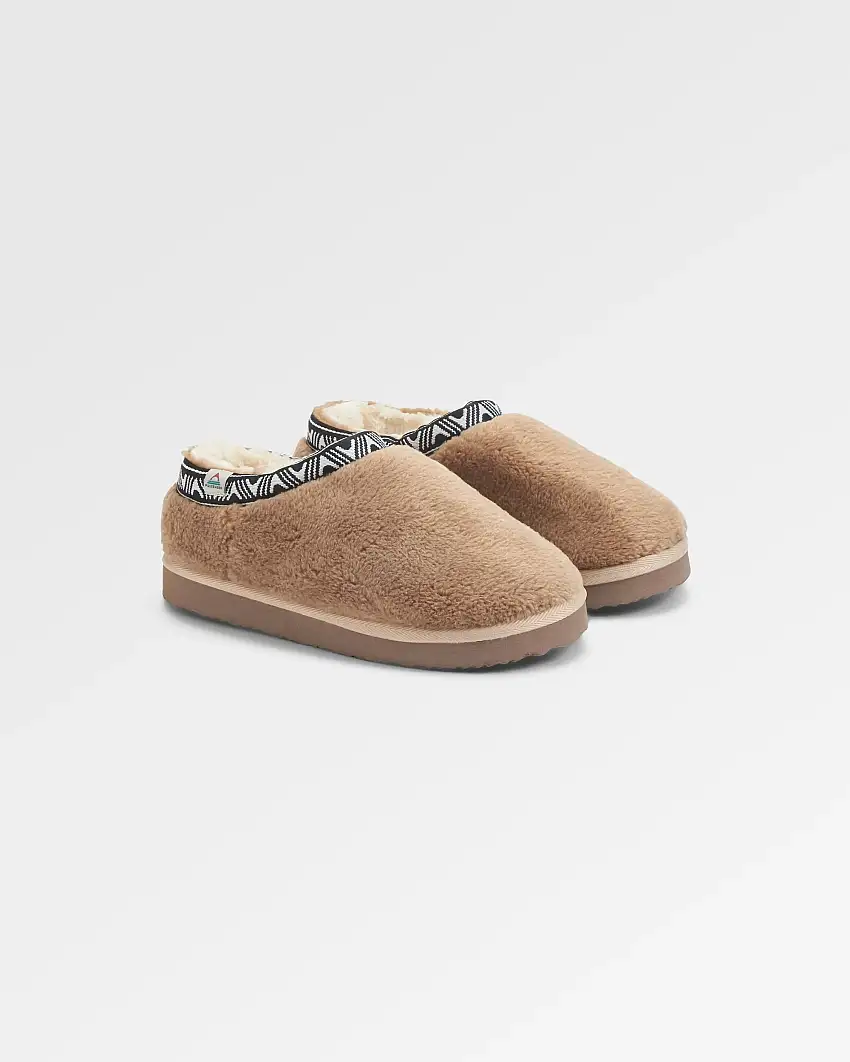 Ember Sherpa Fleece Slipper - Biscuit