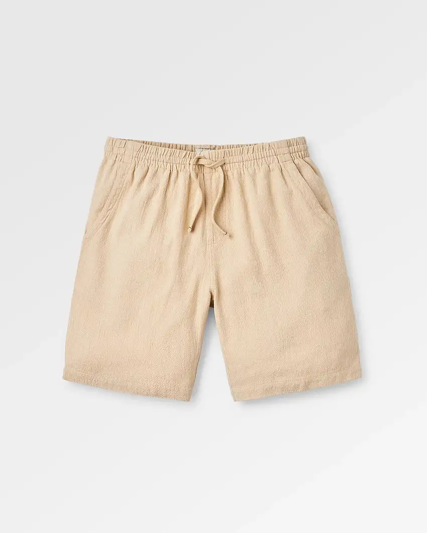Drifter Cotton Linen Blend Short - Stone