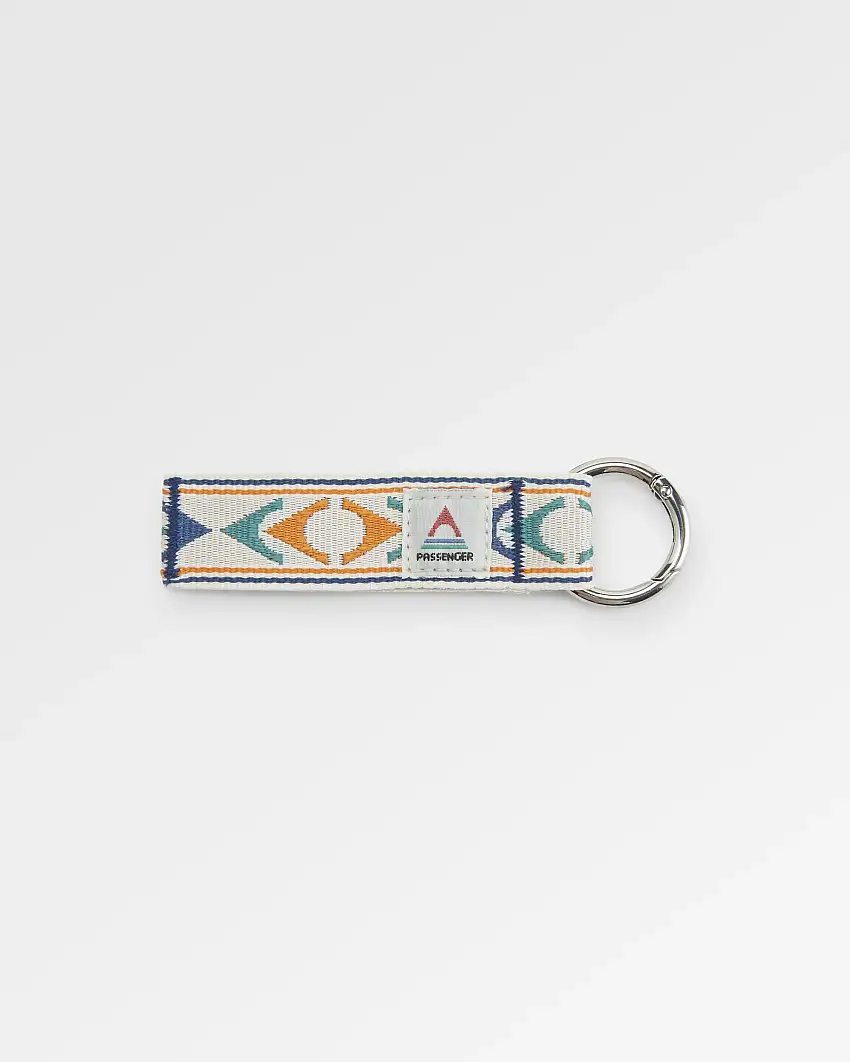 Travel Key Ring - Stepping Stone - Sunrise Orange/Birch