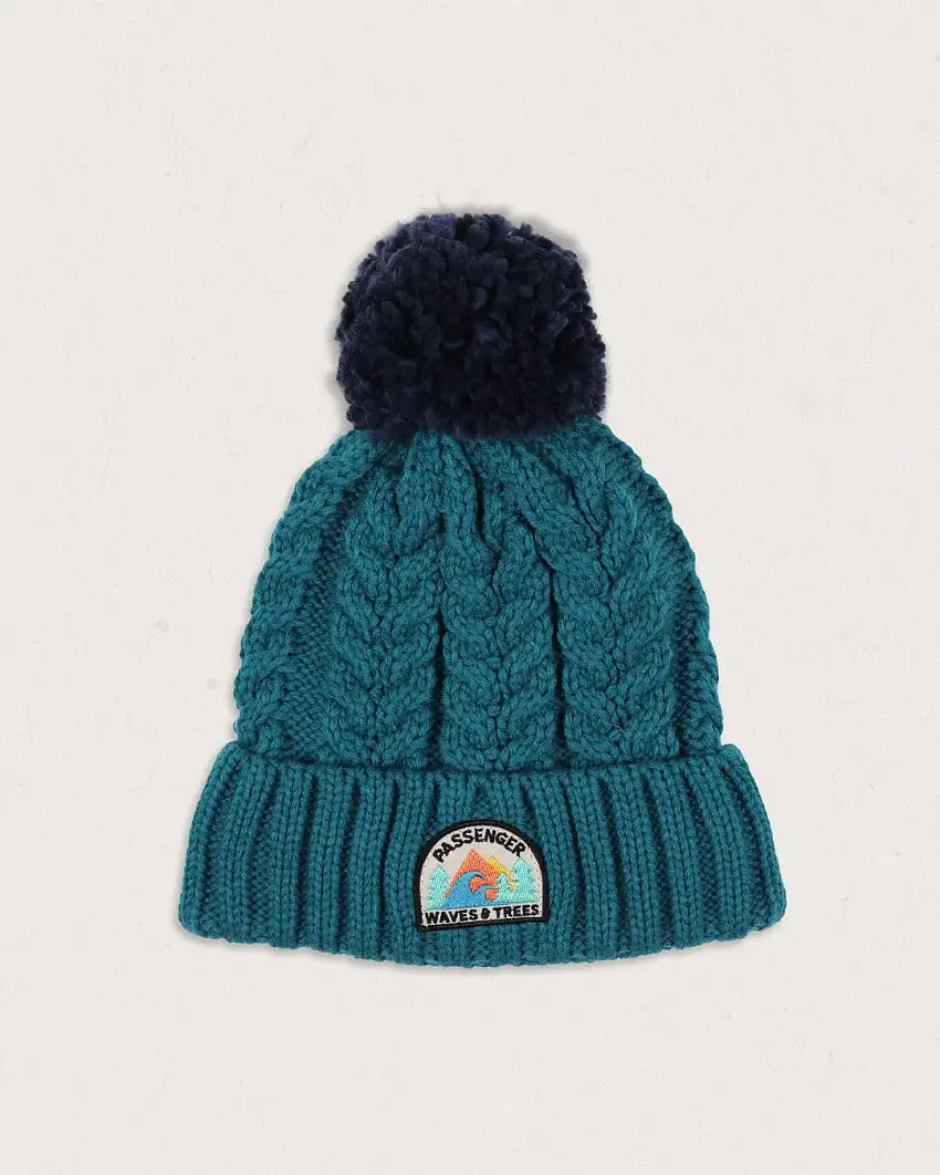 Drifter Fleece Lined Recycled Bobble Hat - Shaded Spruce