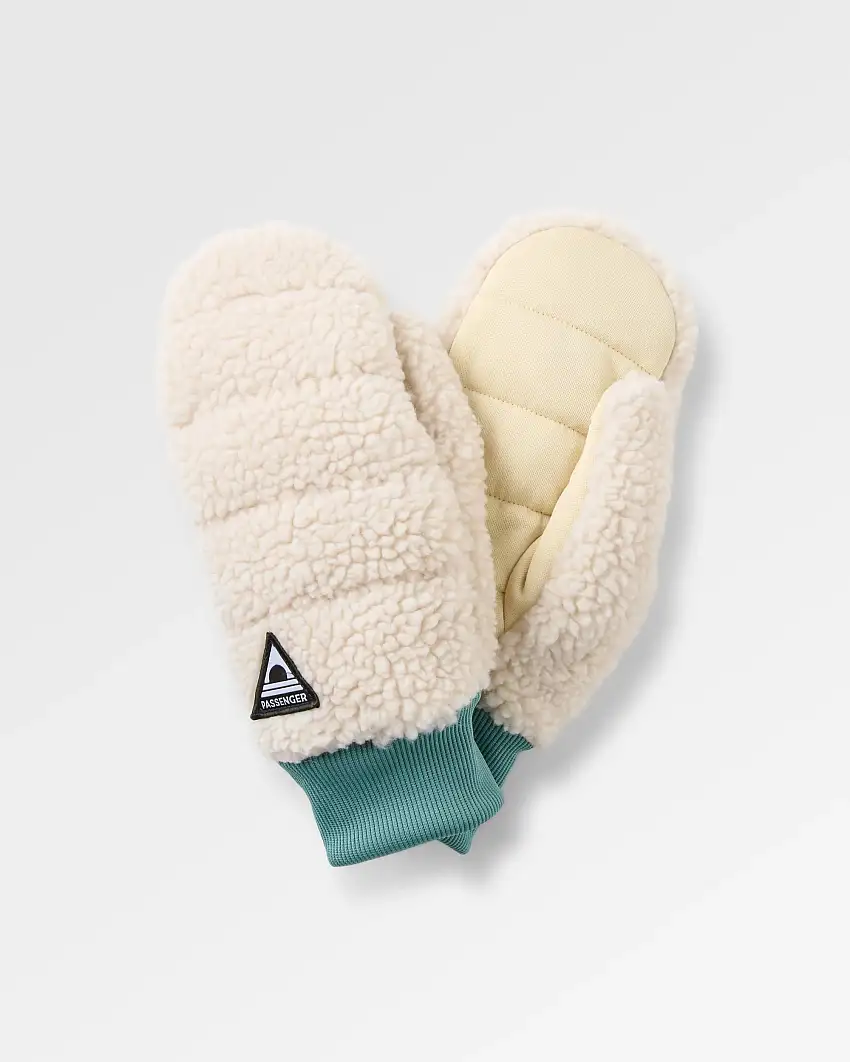 Avalanche Recycled Sherpa Mittens - Oatmeal