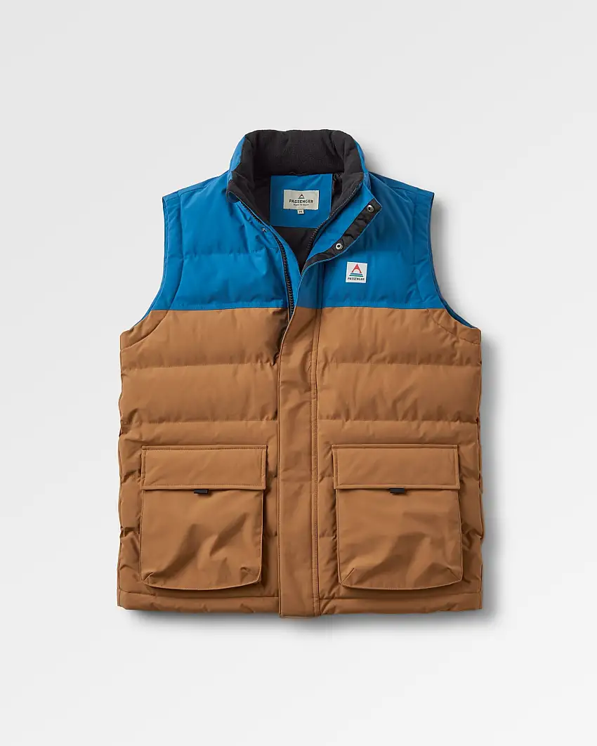 Baltic Recycled Insulated Gilet - Toffee/Blue Steel