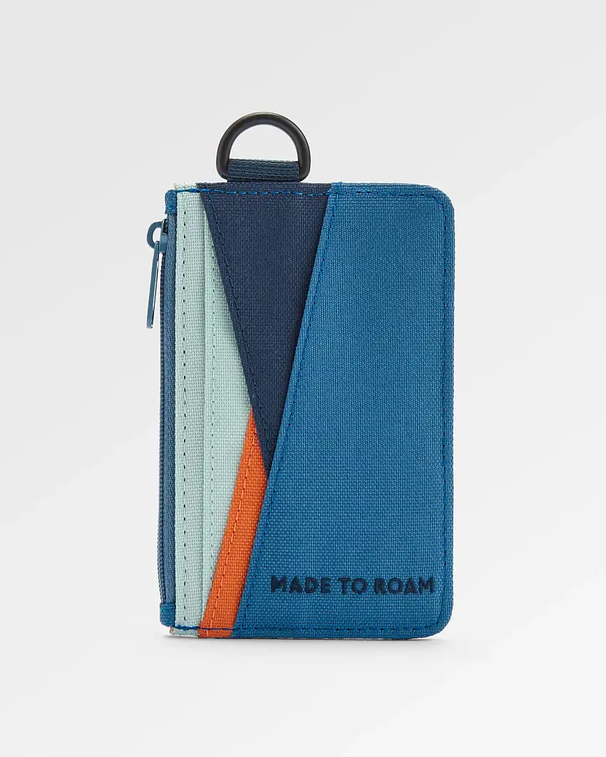 Mountain Recycled Card Holder - Rich Navy/Surf Spray/Moonlight Blue