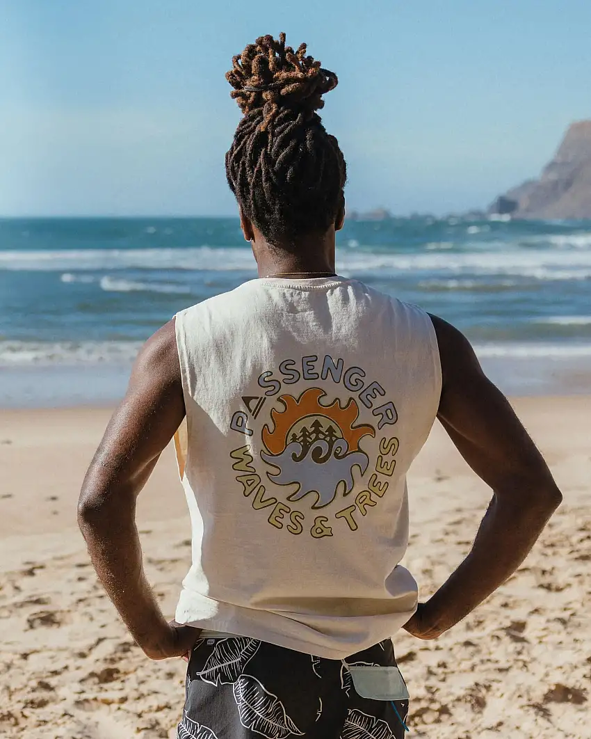 Dune Men's Recycled Cotton Vest - Birch